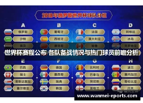 世界杯赛程公布 各队备战情况与热门球员前瞻分析